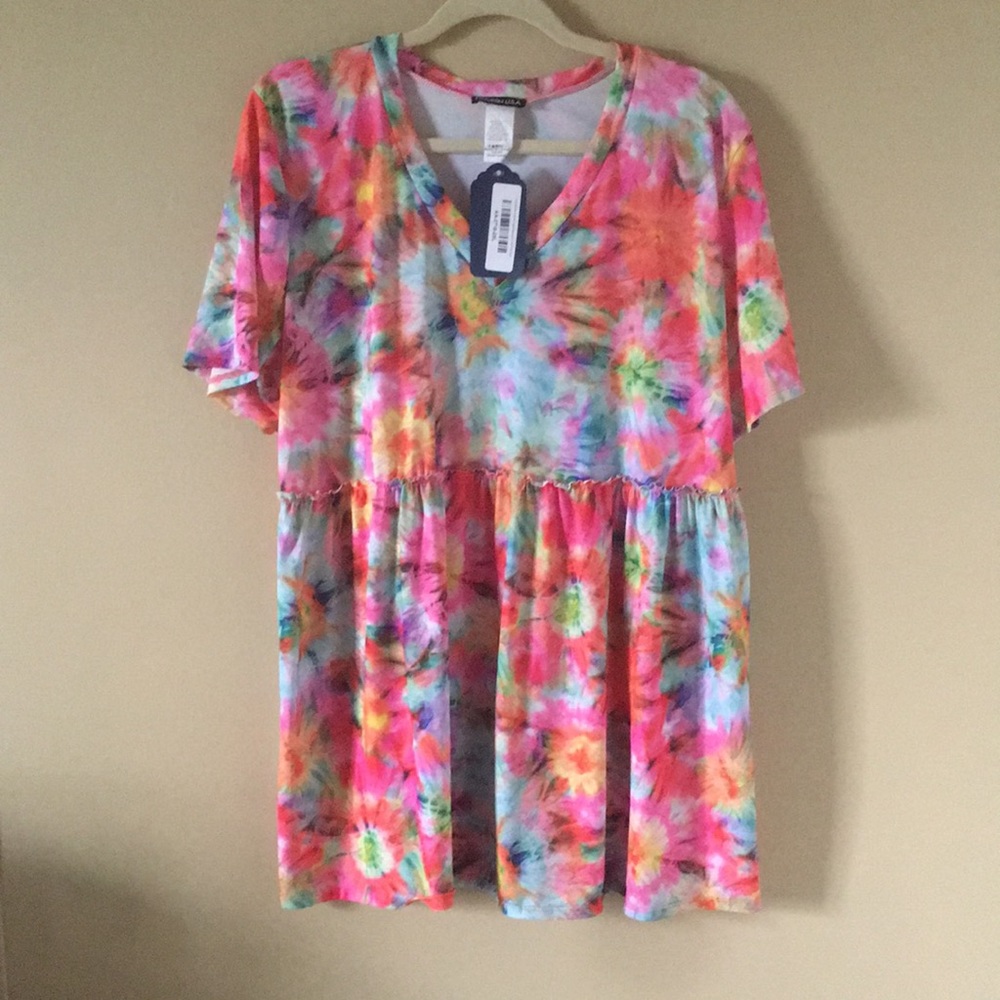 Cute Tie Dye babydoll top